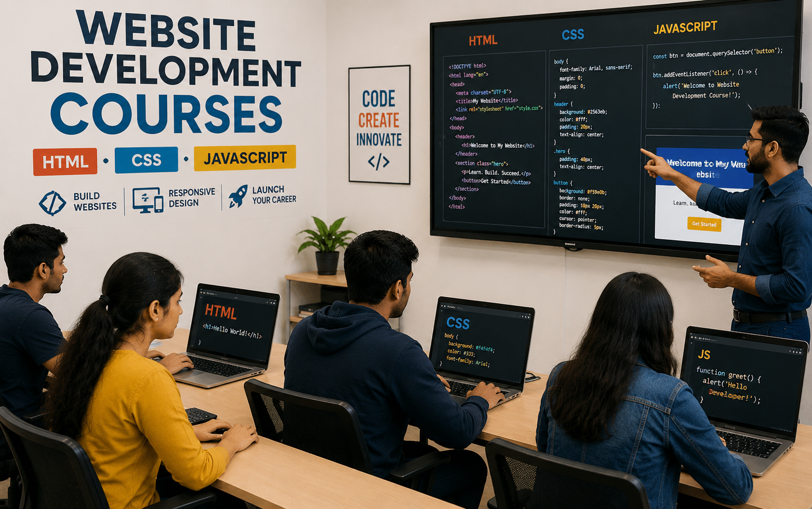 Website Development Courses e-suvidha